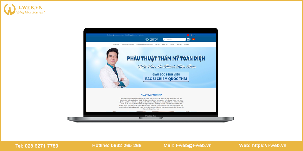 Mẫu website thẩm mỹ viện