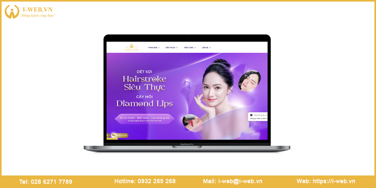 Mẫu website thẩm mỹ viện