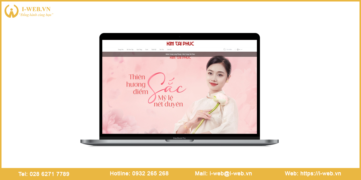 Mẫu website tiệm vàng