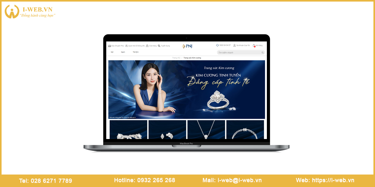Mẫu web trang sức