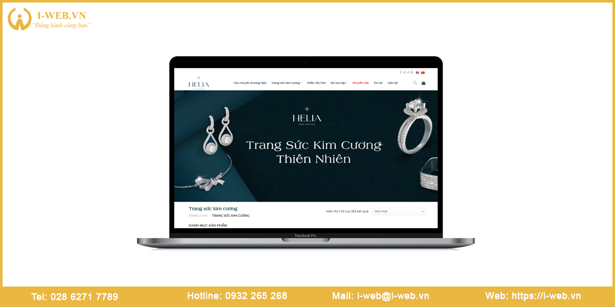 Mẫu web trang sức