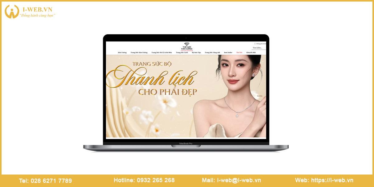 Mẫu web trang sức