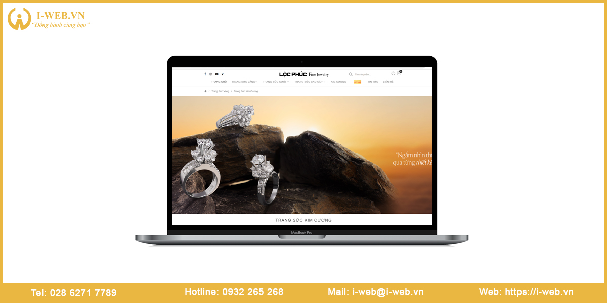 Mẫu web trang sức