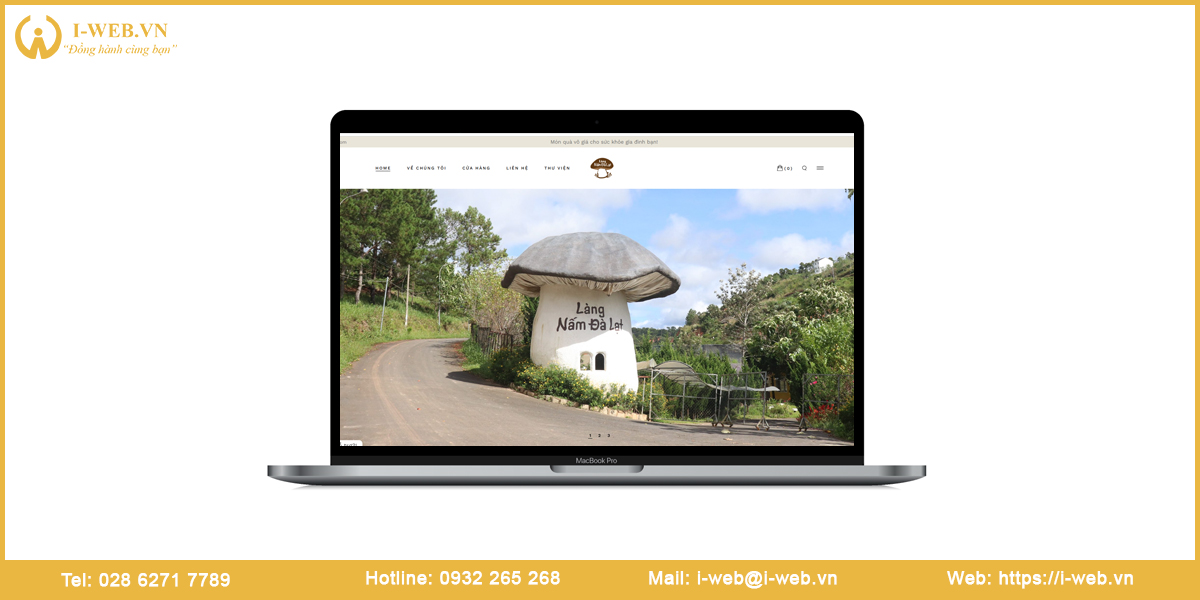 Mẫu website trang trại