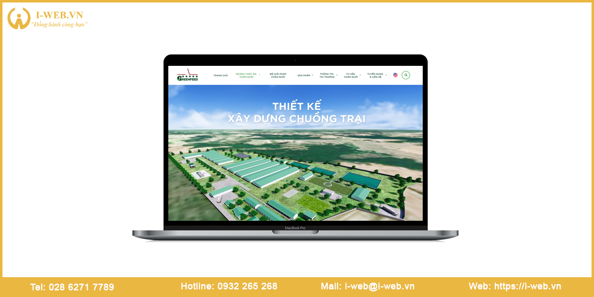 Mẫu website trang trại