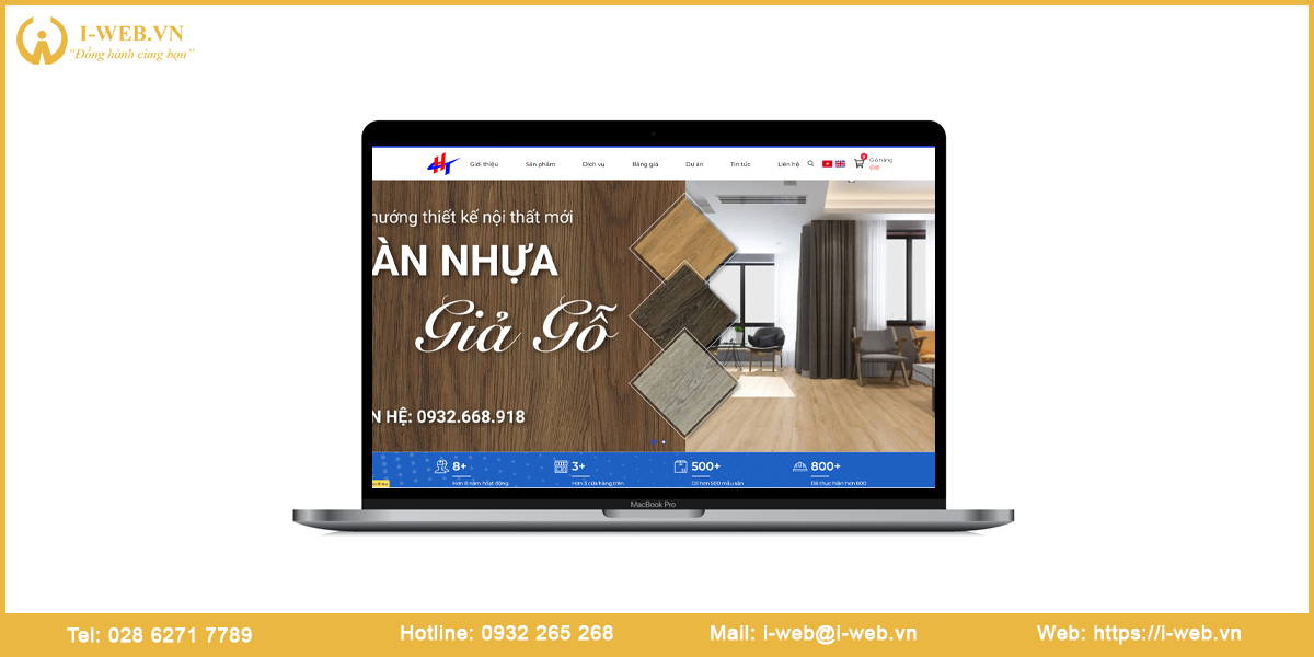 Mẫu thiết kế web xuất nhập khẩu