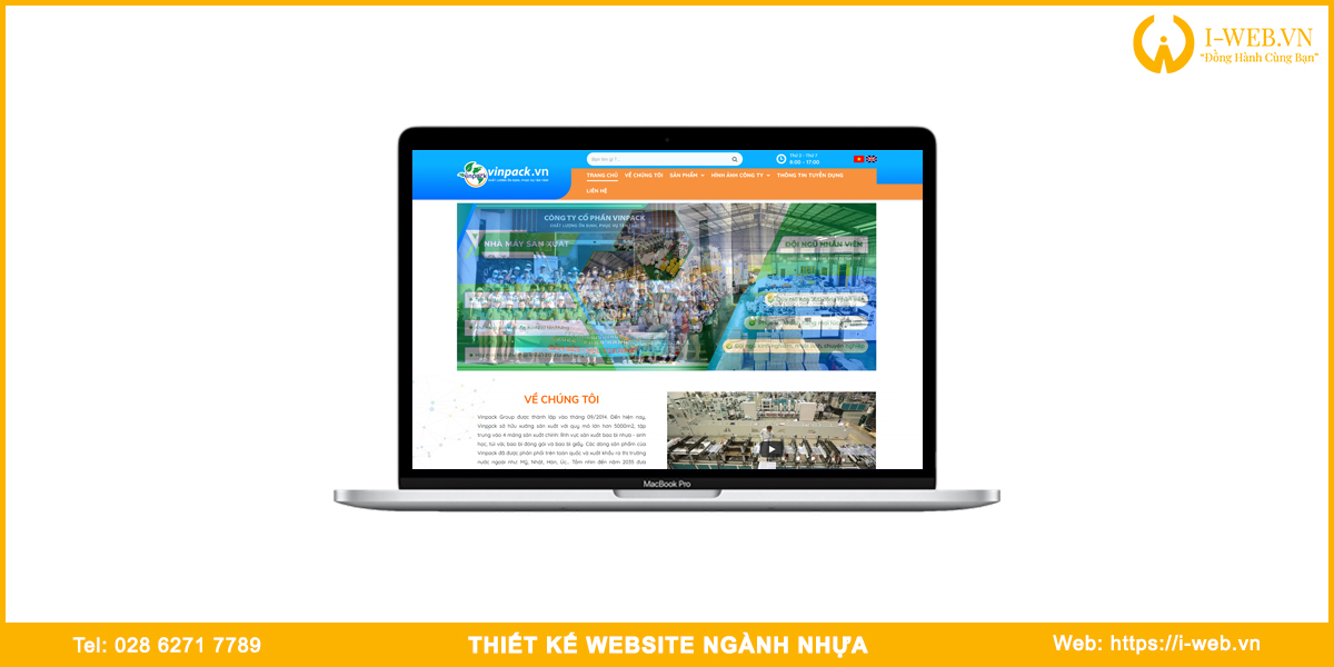 Mẫu web ngành nhựa