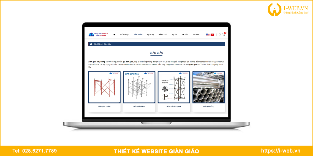 Lưu ý thiết kế web giàn giáo