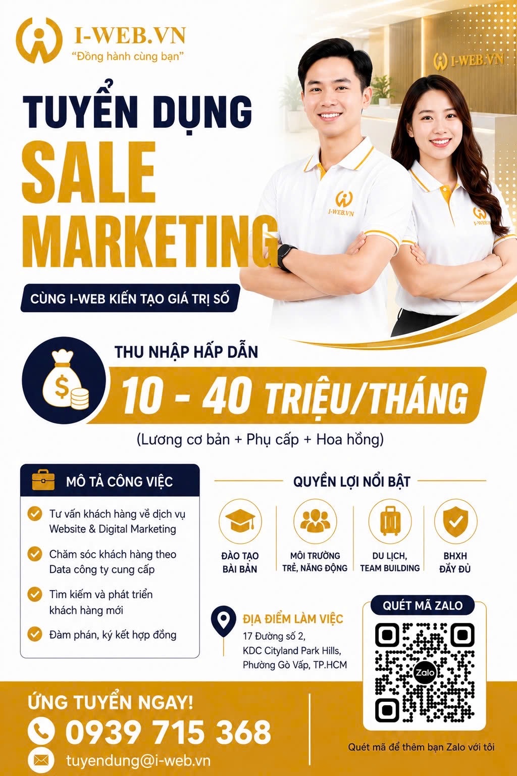 Tuyển dụng kinh doanh I-WEB