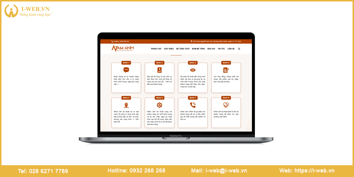 Website bê tông tươi